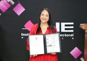 Liz Sánchez recibe constancia de mayoría como Senadora de la República